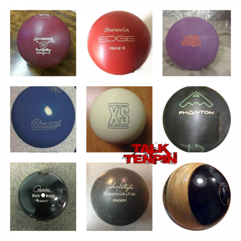 Old Gold Soooooo many bowling balls from History Talk Tenpin